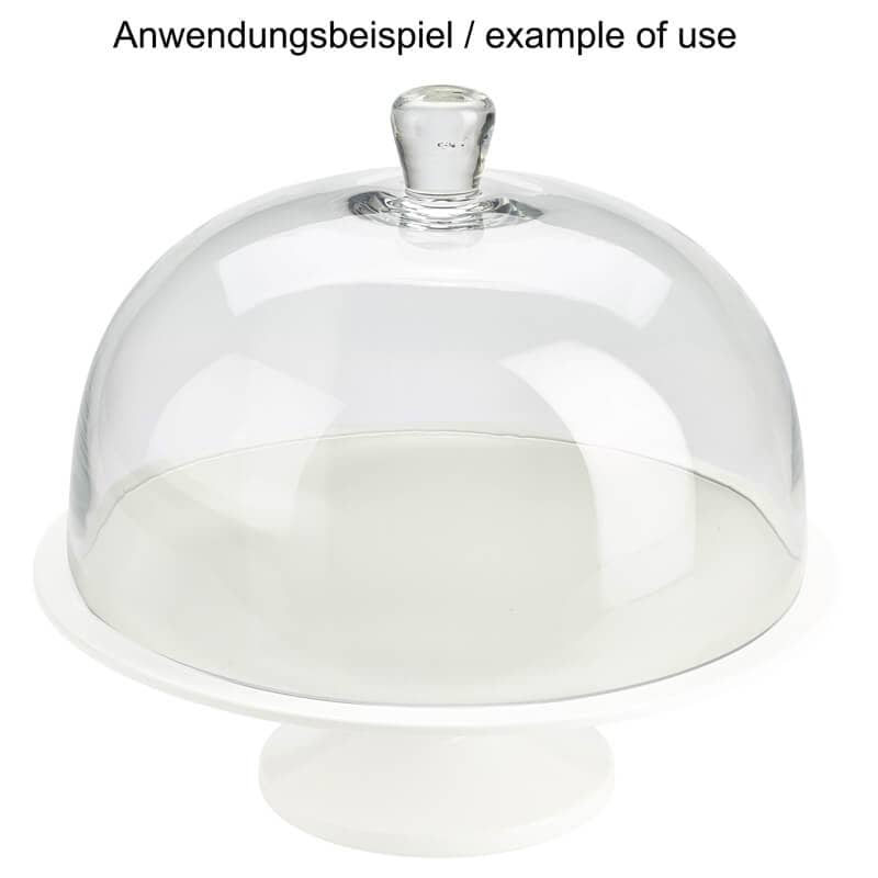 Cubierta para soporte de tartas, cristal - 29,8 x 19 cm