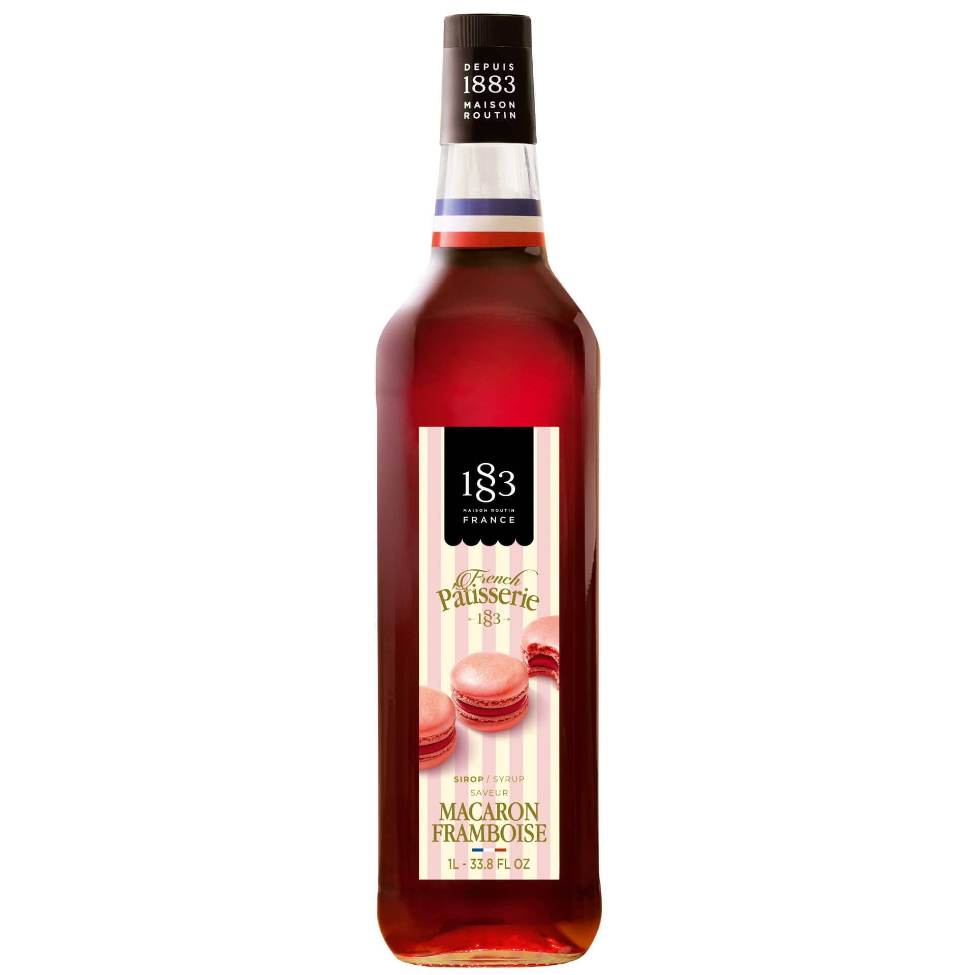 Macaron Framboise - Maison Routin 1883 French Pâtisserie Sirop (1,0l)