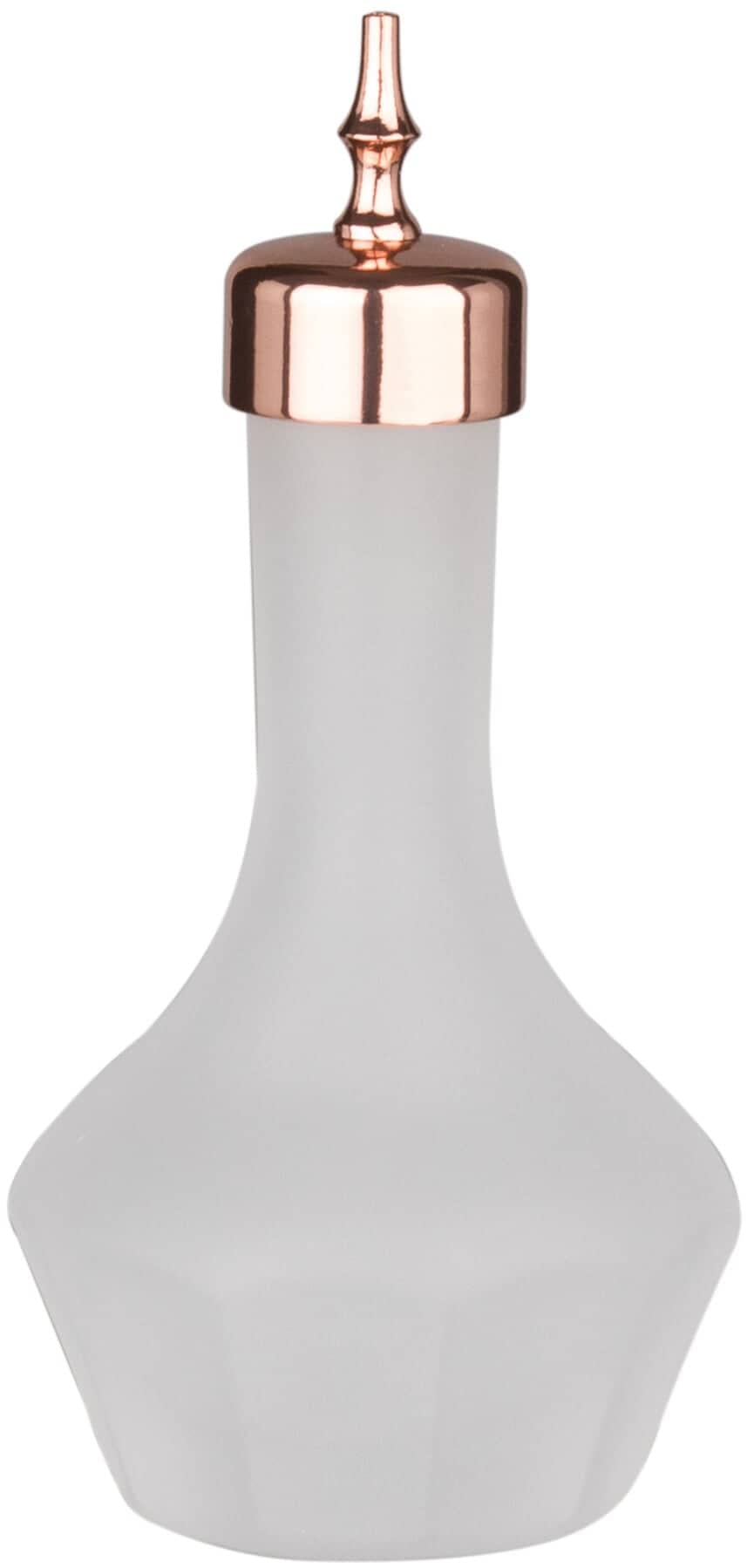 Botella de bitter satinada, Prime Bar, vertedores color cobre - 50 ml