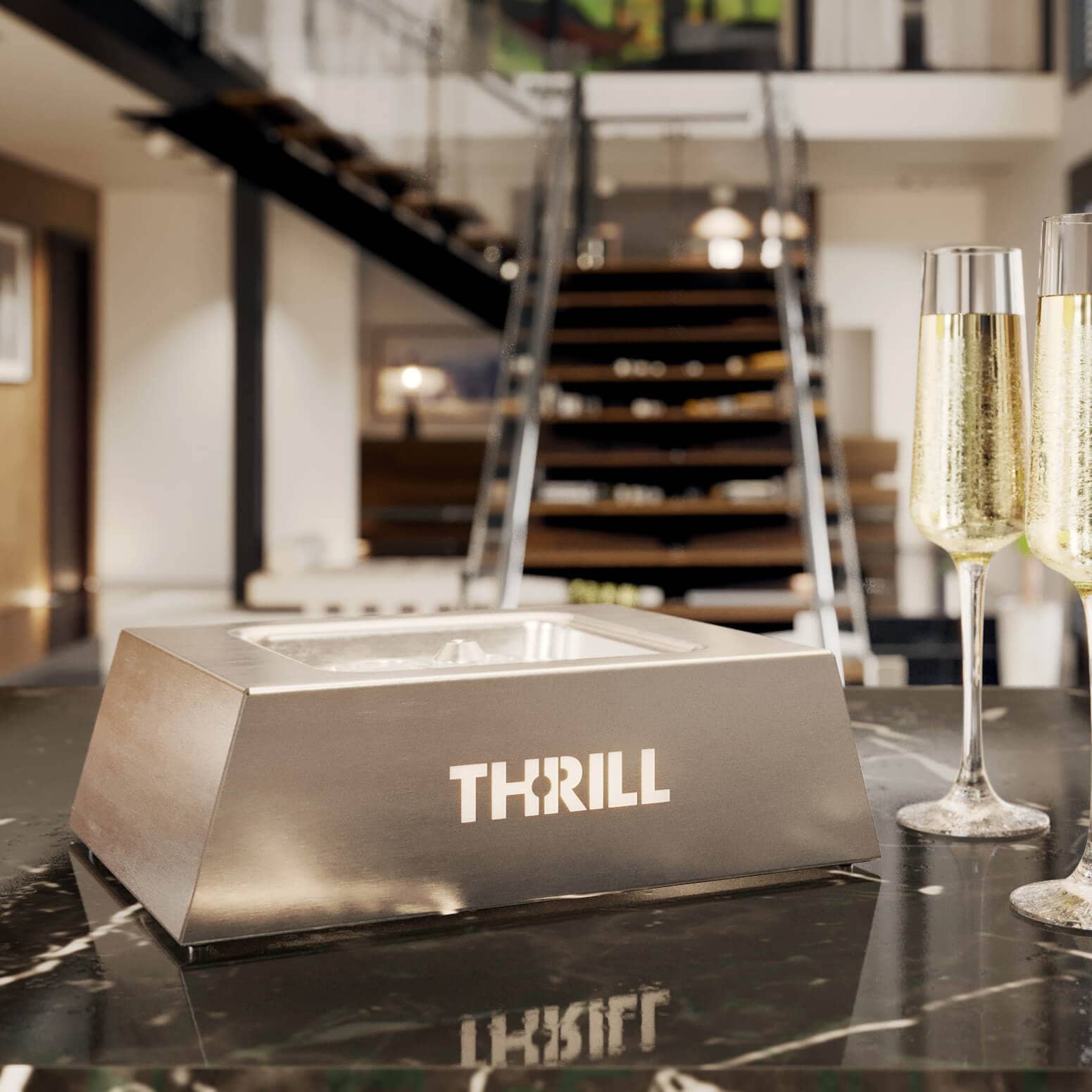 CO2 glass chiller Thrill Vortex Jet - stainless steel