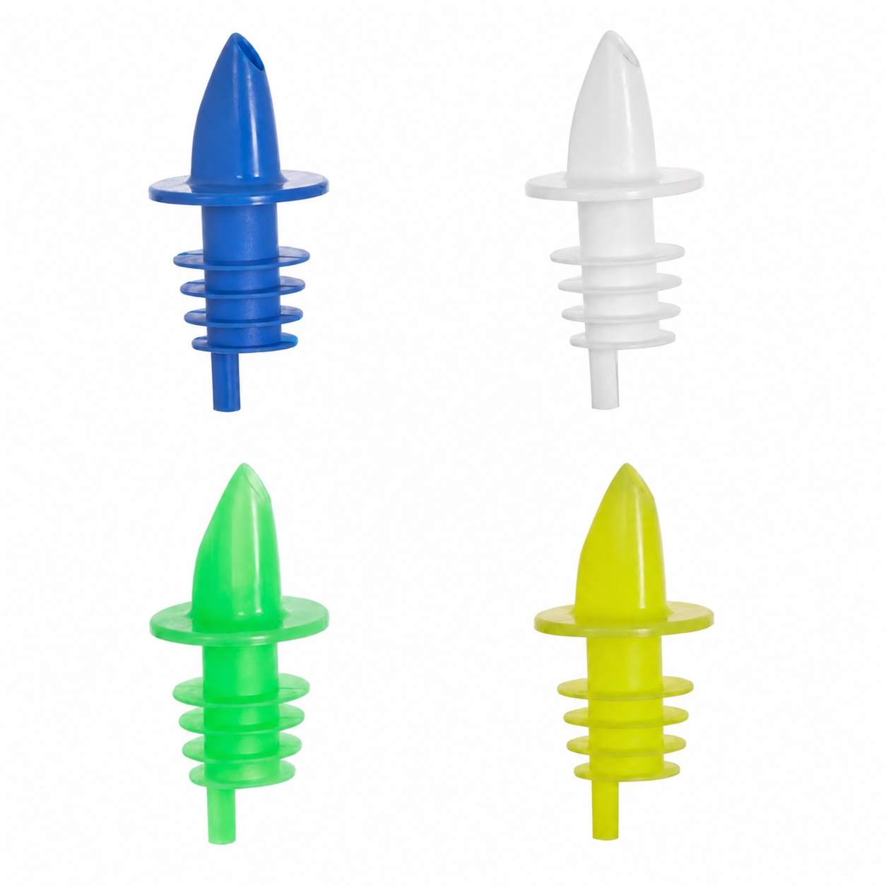 Pourer, plastic, slow-flow – various colors