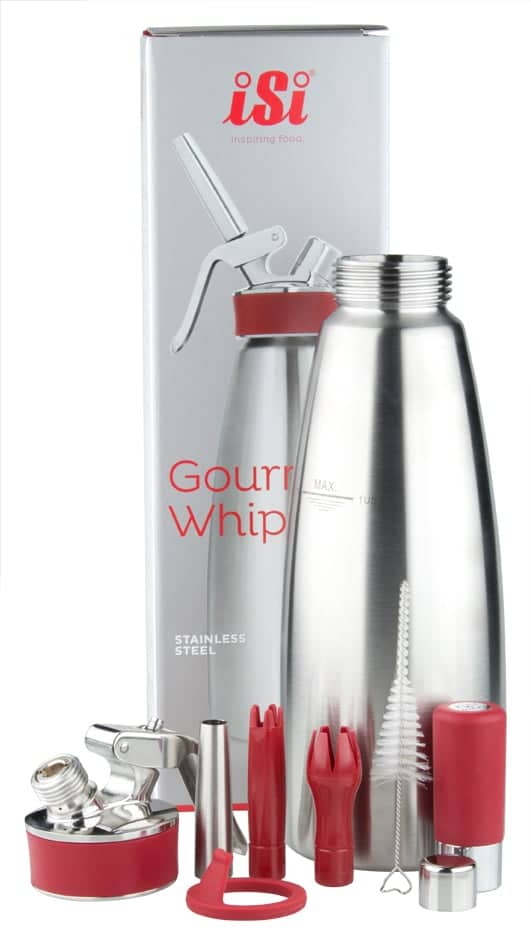 iSi cream siphon "Gourmet Whip PLUS", stainless steel - 1,0l