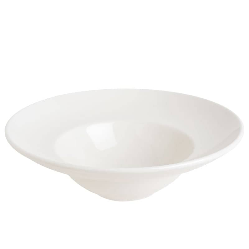 Assiette à pâtes Bonna Gourmet Cream 23 cm, couleur crème - 6 pièces
