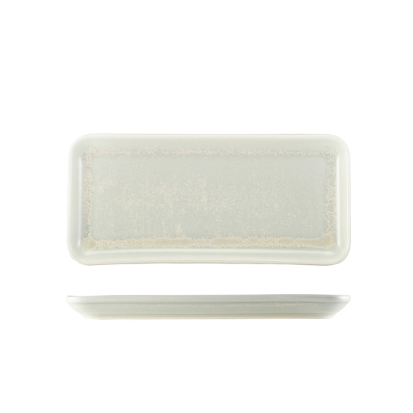Placa rectangular estrecha Terra Pearl – 27 × 12,5 cm (6 uds)