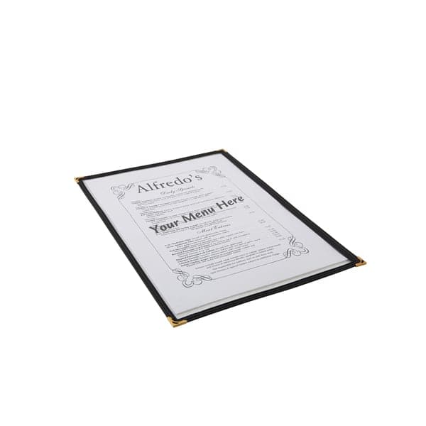 Porte-menu transparent, style américain, A4 - 1 feuille / 2 côtés