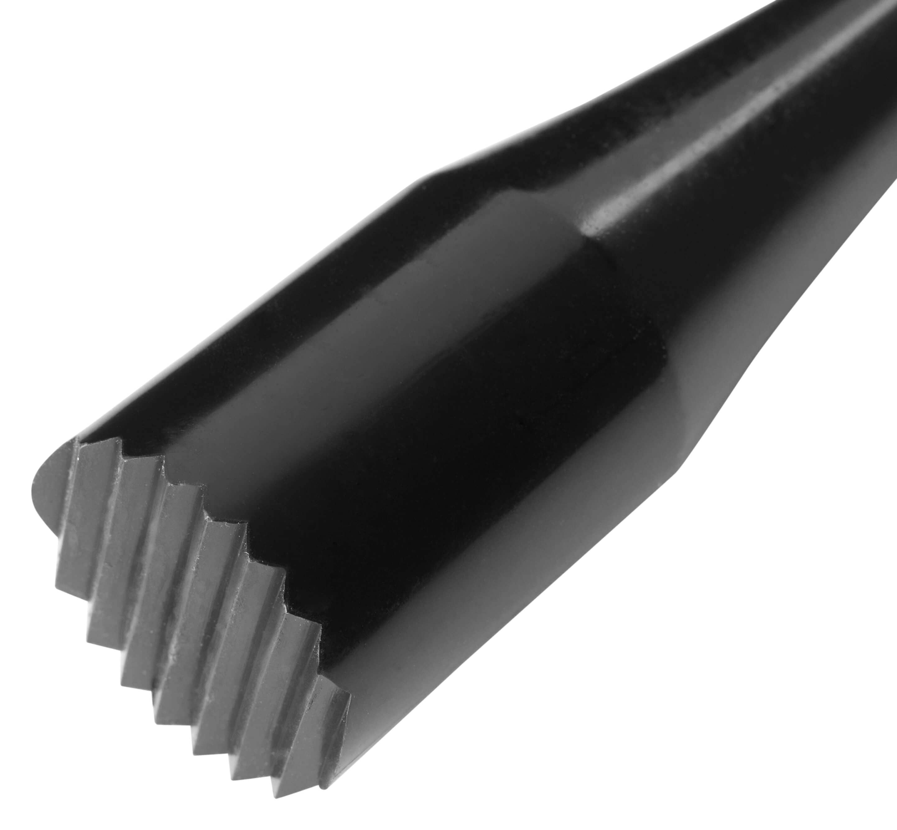 Machacador Maxi, plástico, extremo ondulado - negro (29 cm)