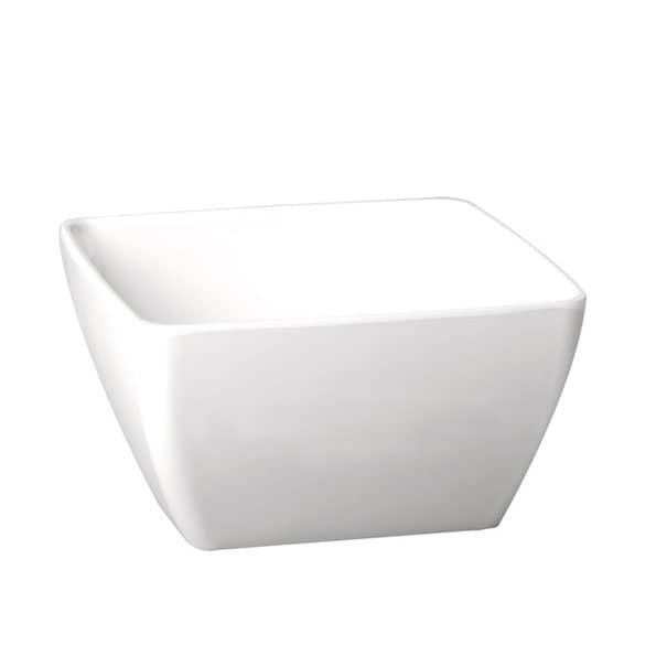 White melamine bowl - 12.5 x 12.5 cm