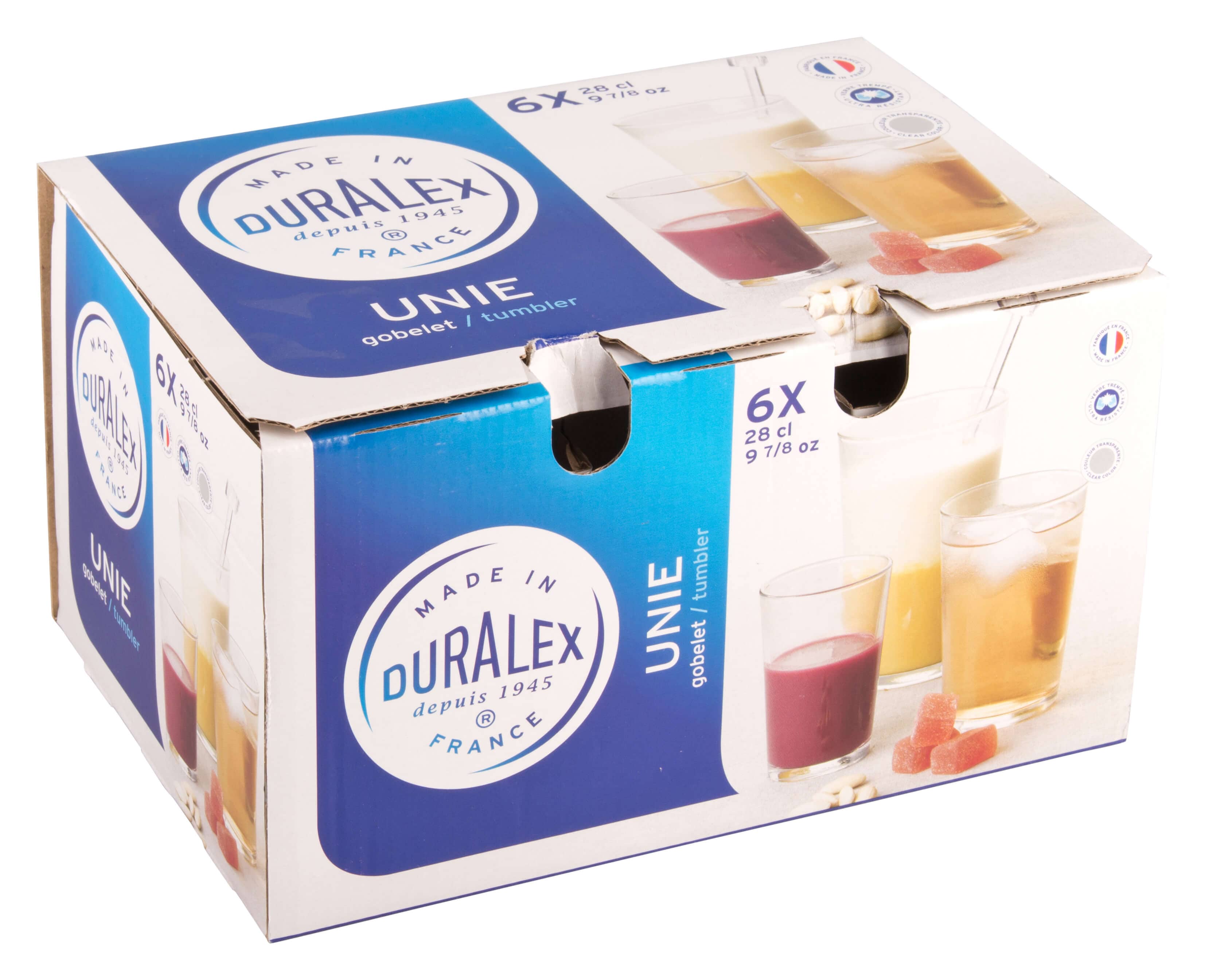 Juice glass, Chope Unie Duralex - 280ml (6pcs.)