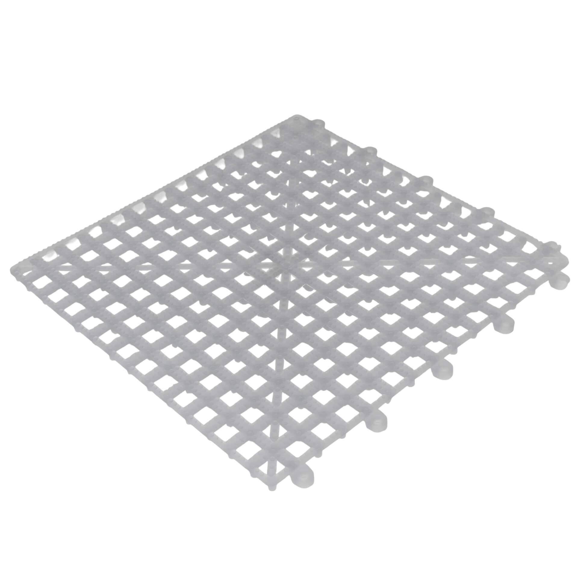 Gläserabstellmatte PVC steckbar, klar - 30x30cm