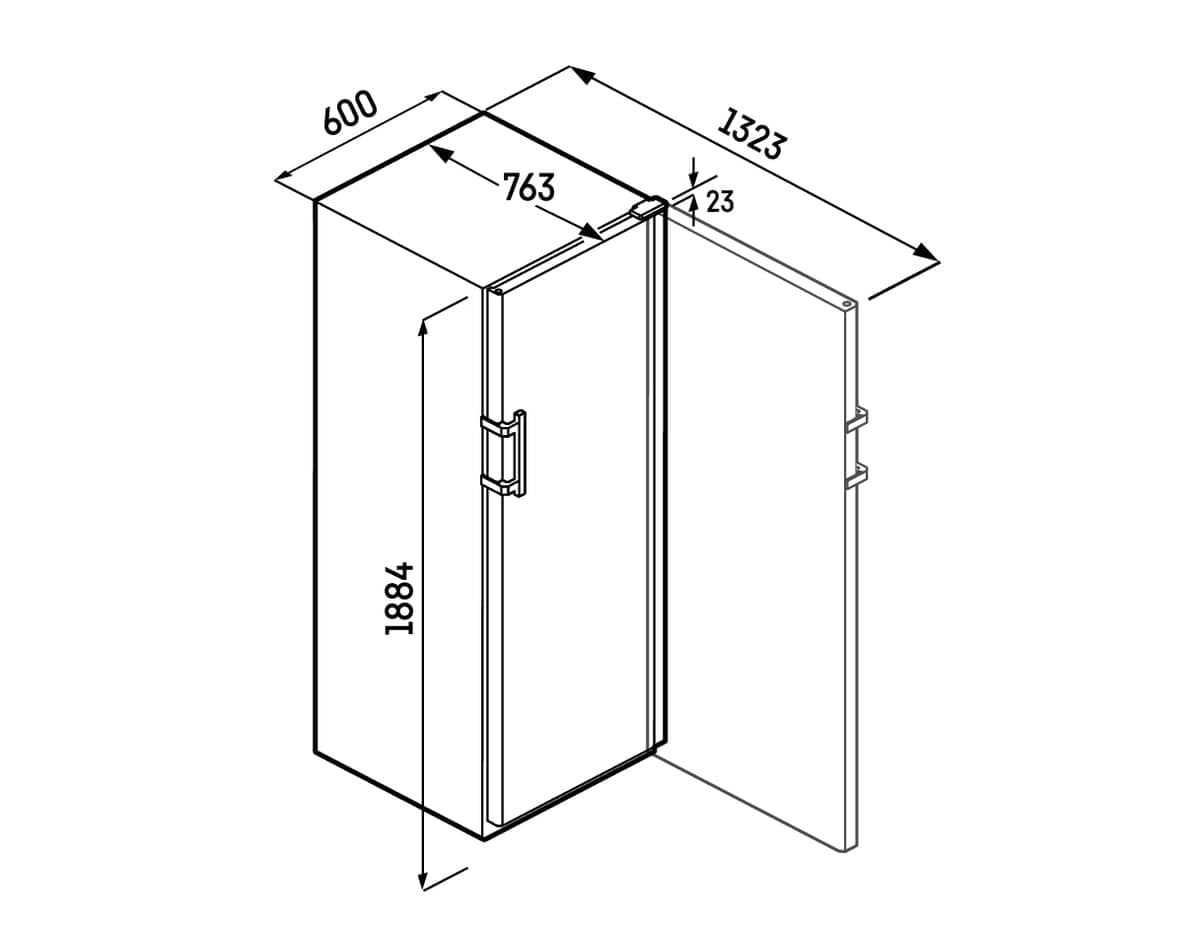 Liebherr Cave à vin WFbli 5241-20 Perfection - 459 l, H 188,4 cm
