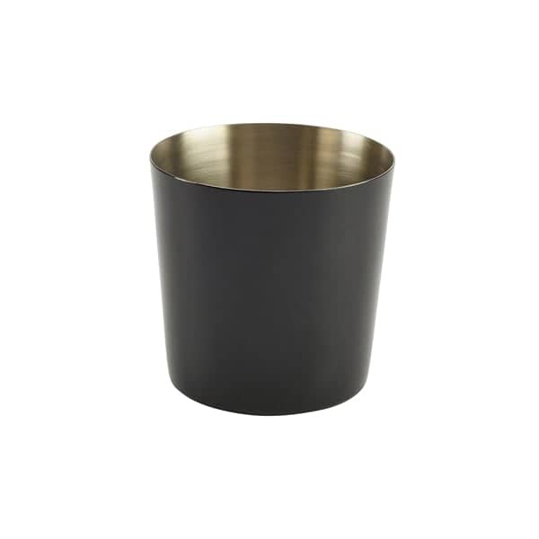 Serving Cup stainless steel black - 8,5x8,5cm/420ml (12 pcs.)