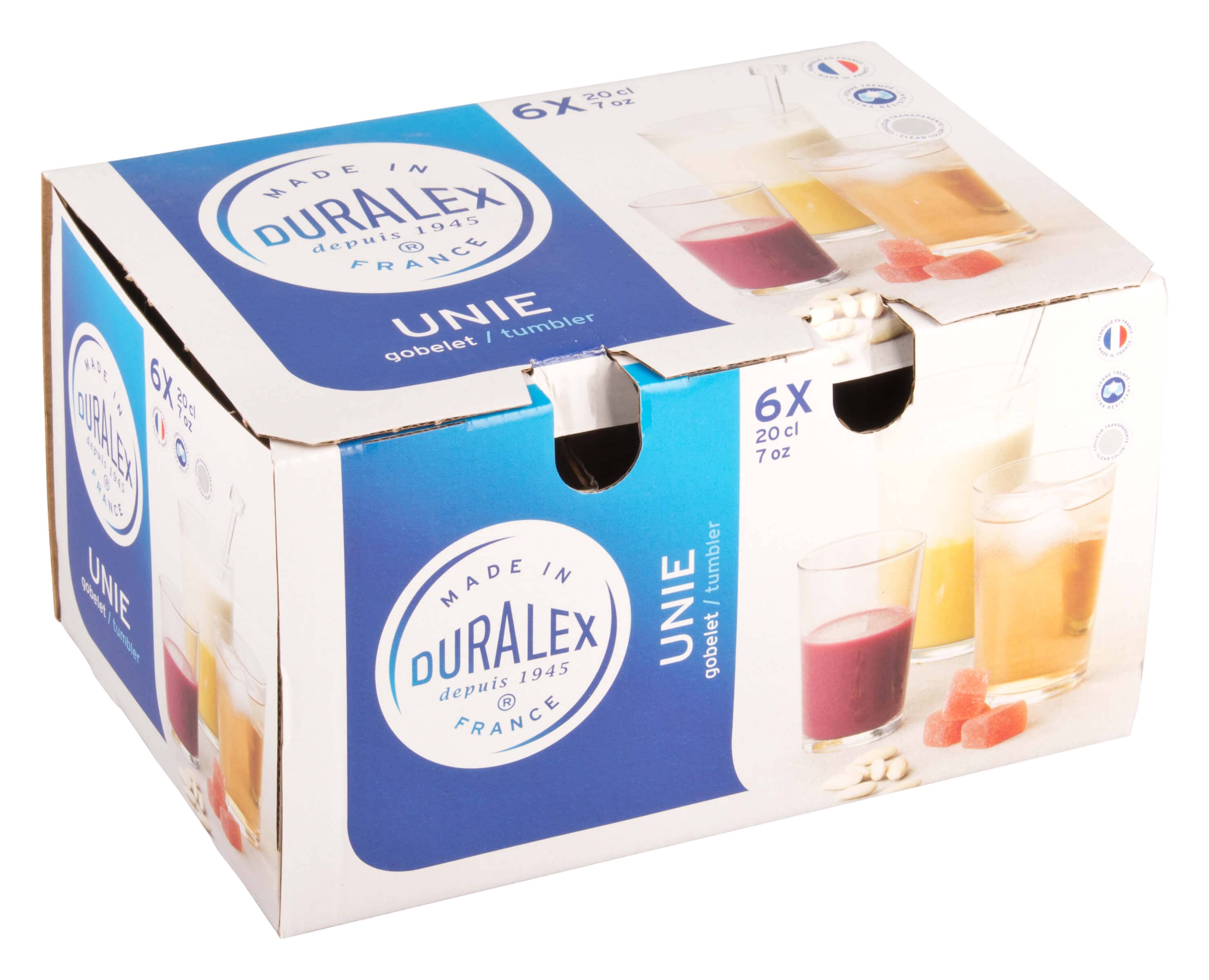 Wasserglas, Chope Unie Duralex - 200ml (6 Stk.)
