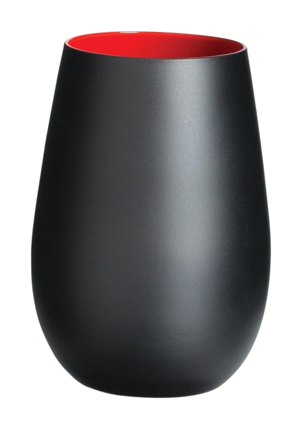 Gobelet, noir/rouge mat, Elements Stölzle - 465ml