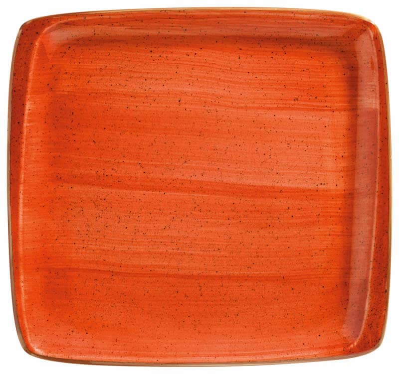 Bonna Aura Terracotta Moove Plate 22x20cm orange - 12 pcs.