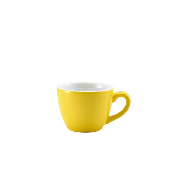 Espressotasse Porzellan gelb – 90 ml (6 Stk.)