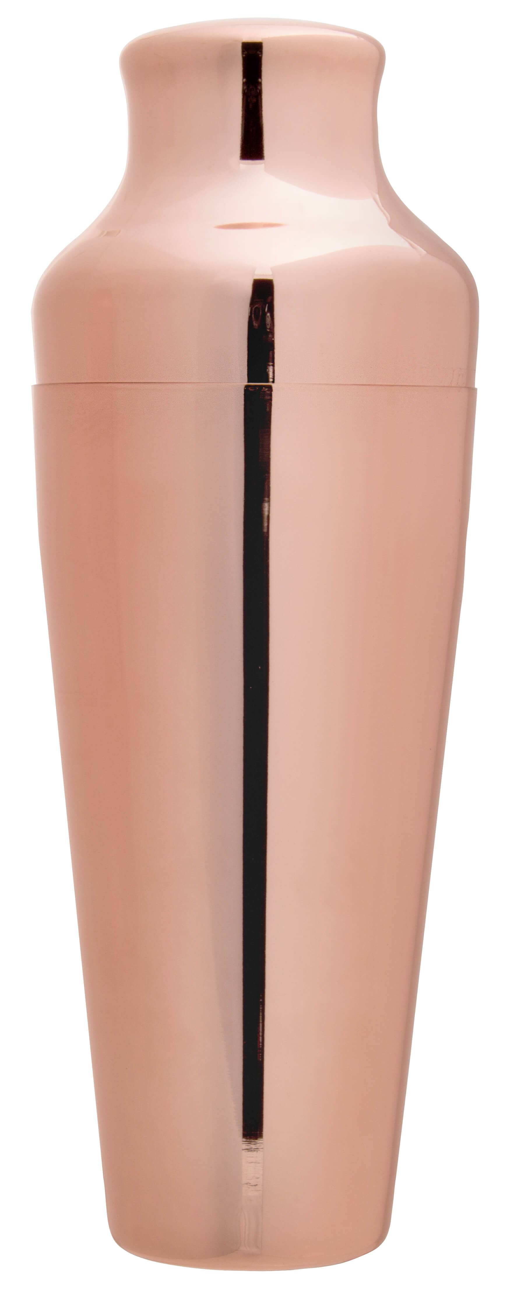 Cocktailshaker / French Shaker Mezclar Art Deco, kupferfarben - 500ml