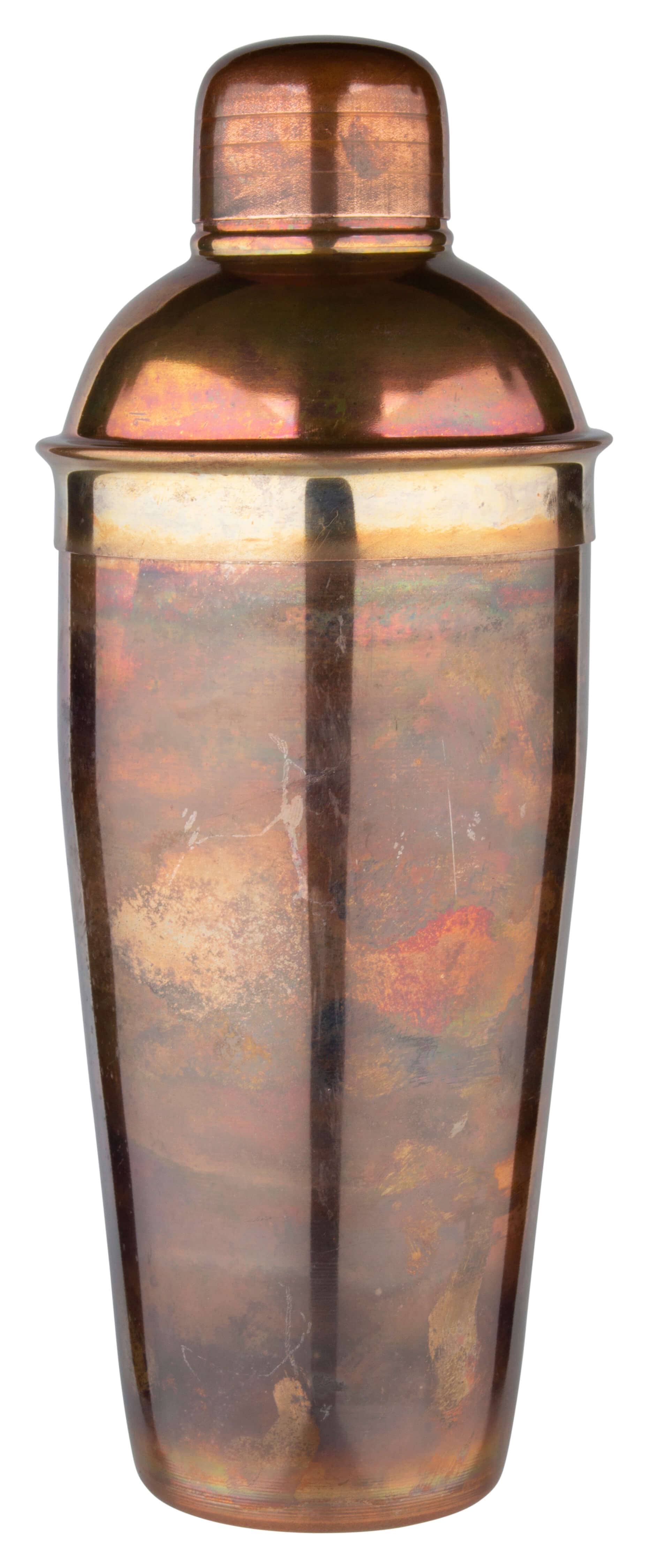 Coctelera de 3 piezas, acero inoxidable, aspecto cobre vintage - 700 ml