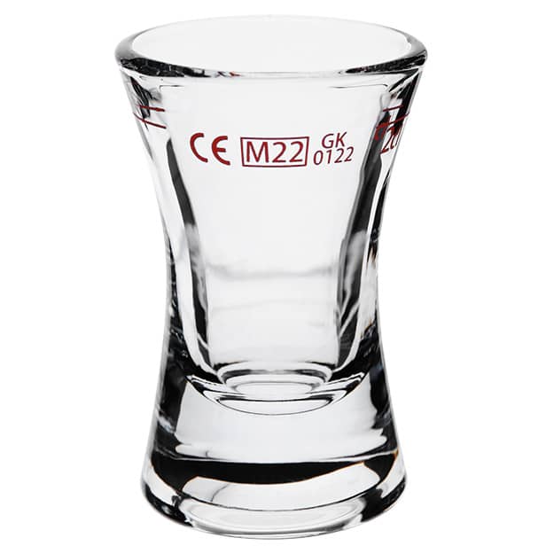 Schnapsglas Wachtmeister - 28ml, 2cl Eiche (12 Stk.)