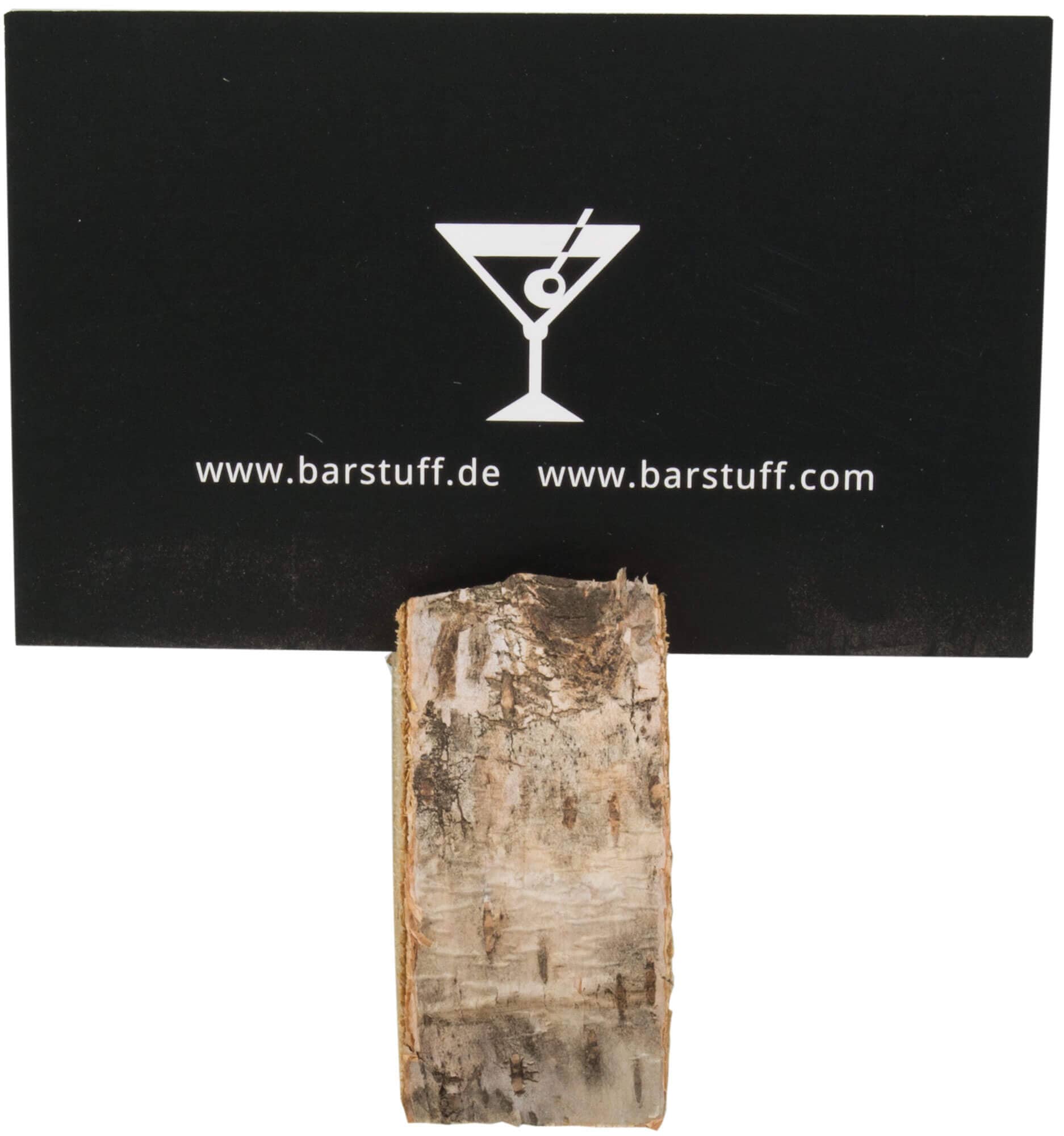 Tarjetero de abedul, rodaja de árbol de abedul - aprox. 6,5 cm