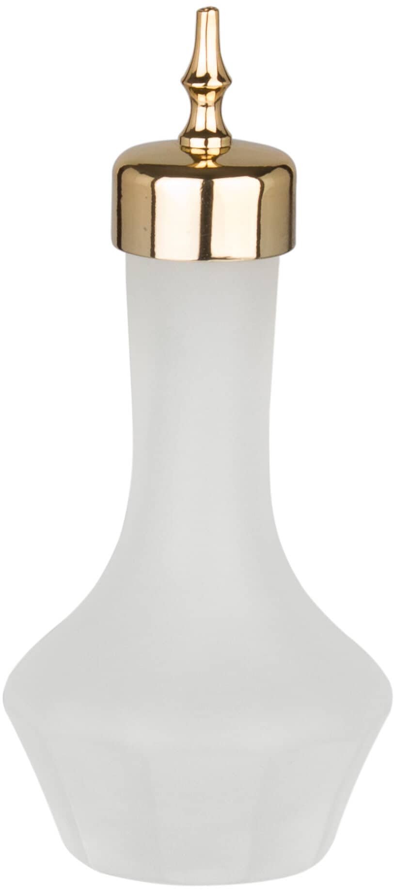 Bitterflasche satiniert, Prime Bar, Ausgießer goldfarben - 30ml
