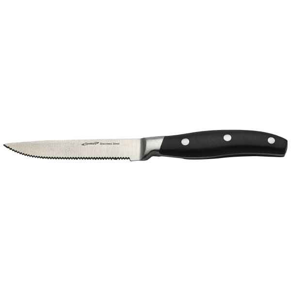 Cuchillos para carne Premium con mango negro - 22,5 cm (12 uds)