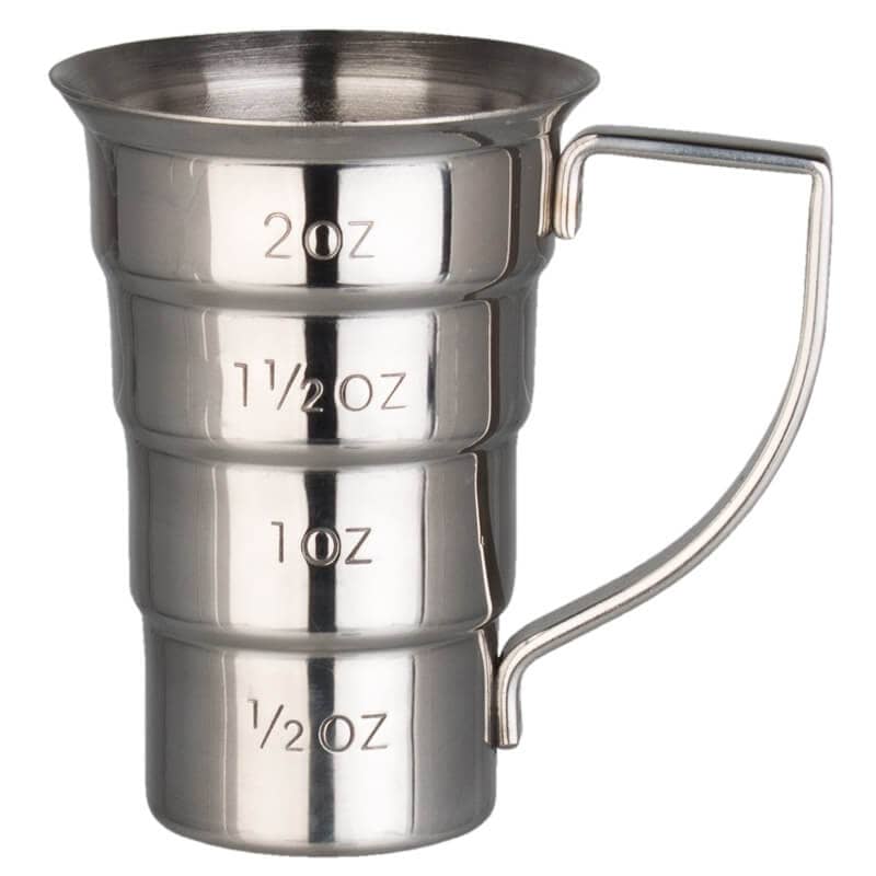 Jigger with handle, stainless steel (60ml/2oz)