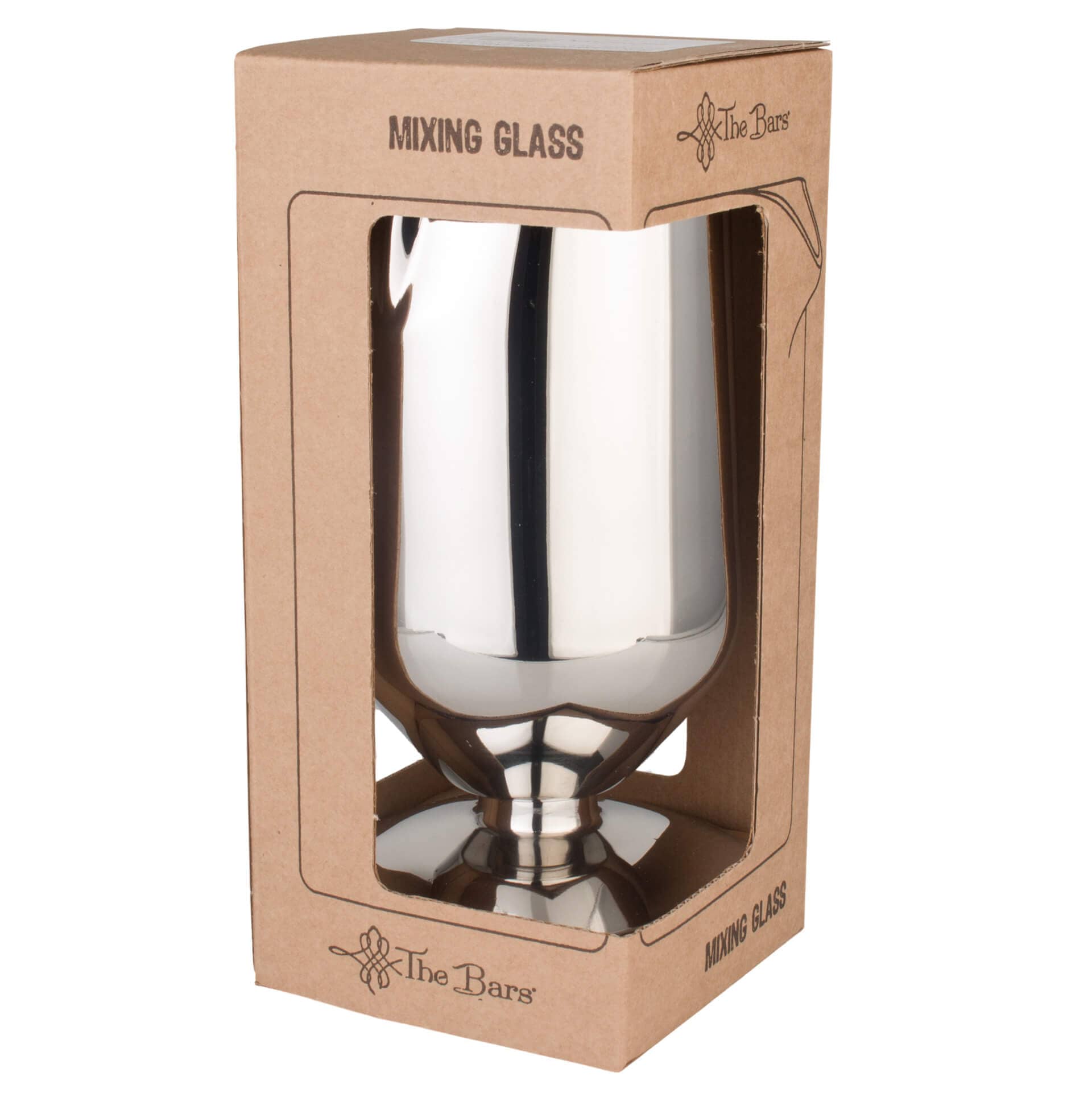 Rührglas / Rührbecher Edelstahl mit Standfuß - 800 ml