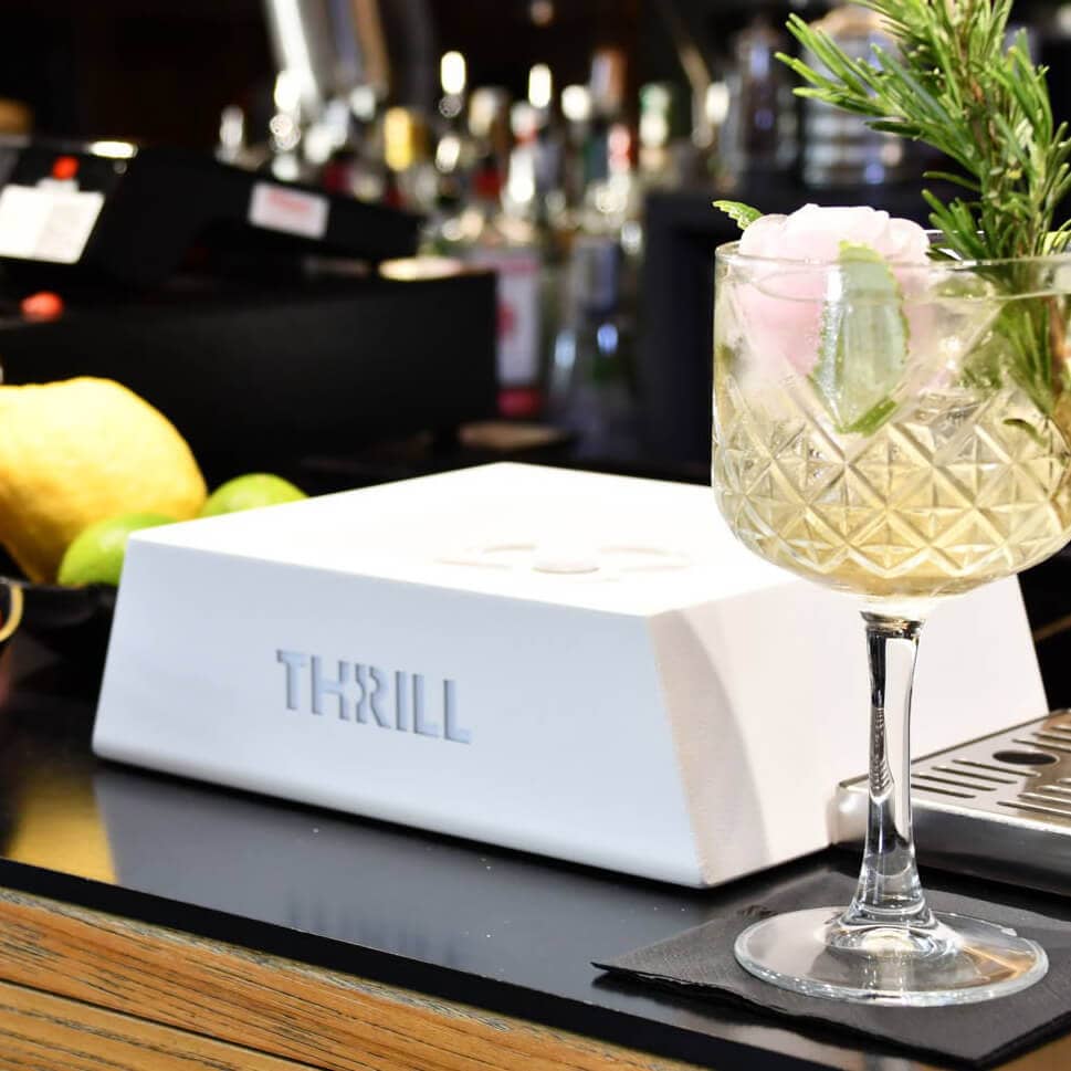 Enfriador rápido de vasos CO2 Thrill Vortex Jet - blanco
