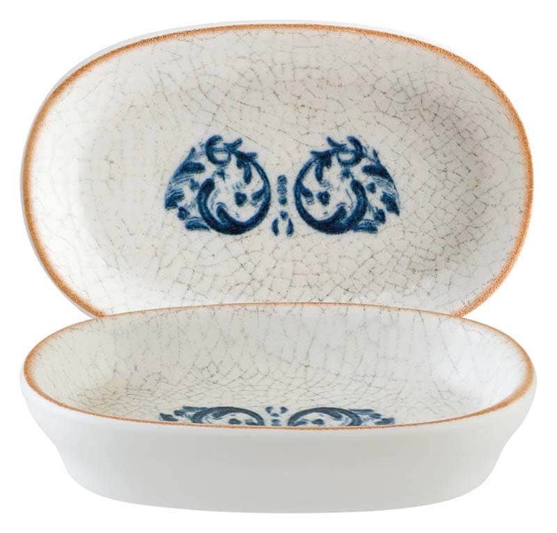 Bonna Viento Hygge Cuenco ovalado 10 x 6,5 cm, 6 cl azul - 12 ud