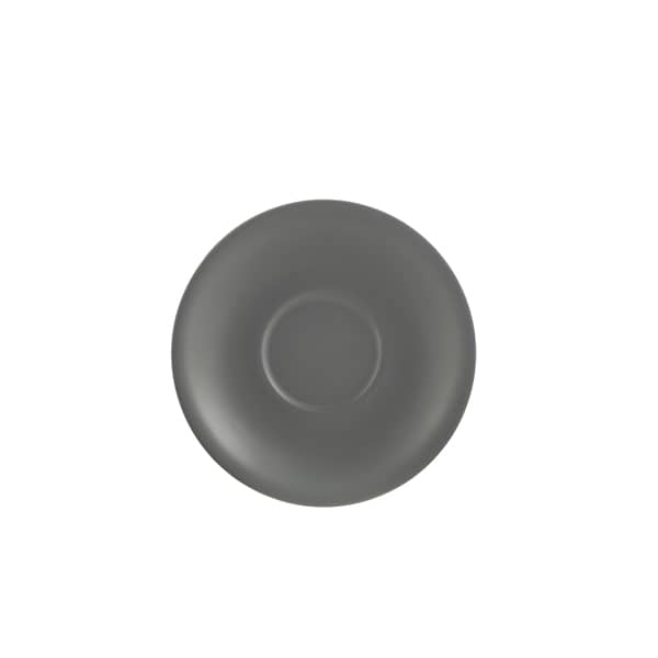 Soucoupe en porcelaine gris mat – 16 cm (6 pcs)