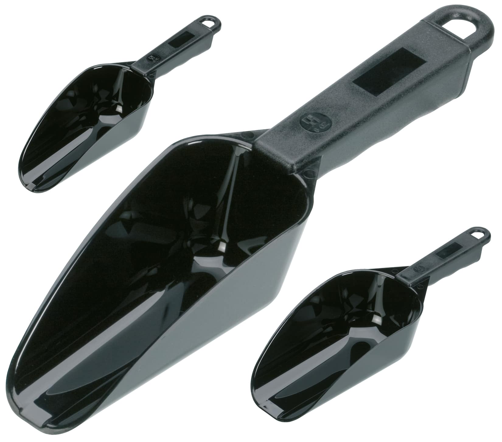 Ice scoop, polycarbonate black - 0,35l
