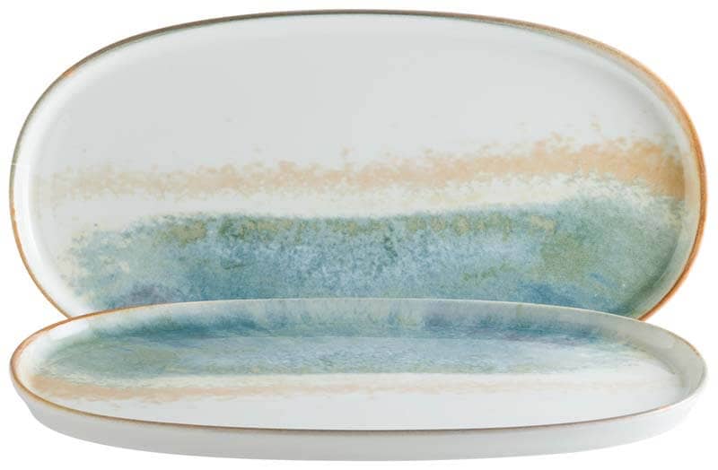 Bonna Fium Hygge Plato ovalado 30 x 16 cm azul - 6 ud