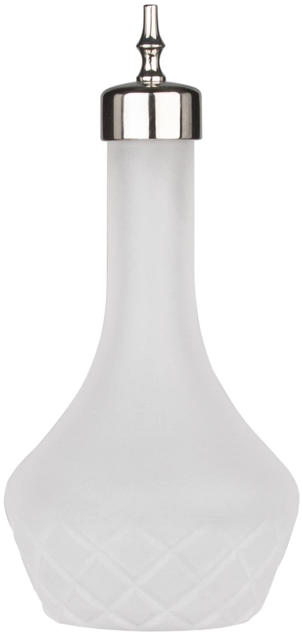Bouteille d'amers satinés, Prime Bar, verseur de bouteilles argenté - 90ml
