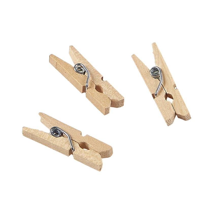 Mini-Holzklammern - 2,5 cm (1000 Stk.)