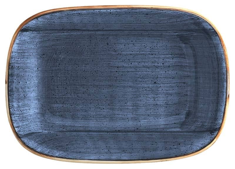 Bonna Aura Dusk Gourmet Deep rectangular plate 17x11,5cm blue - 12 pcs.