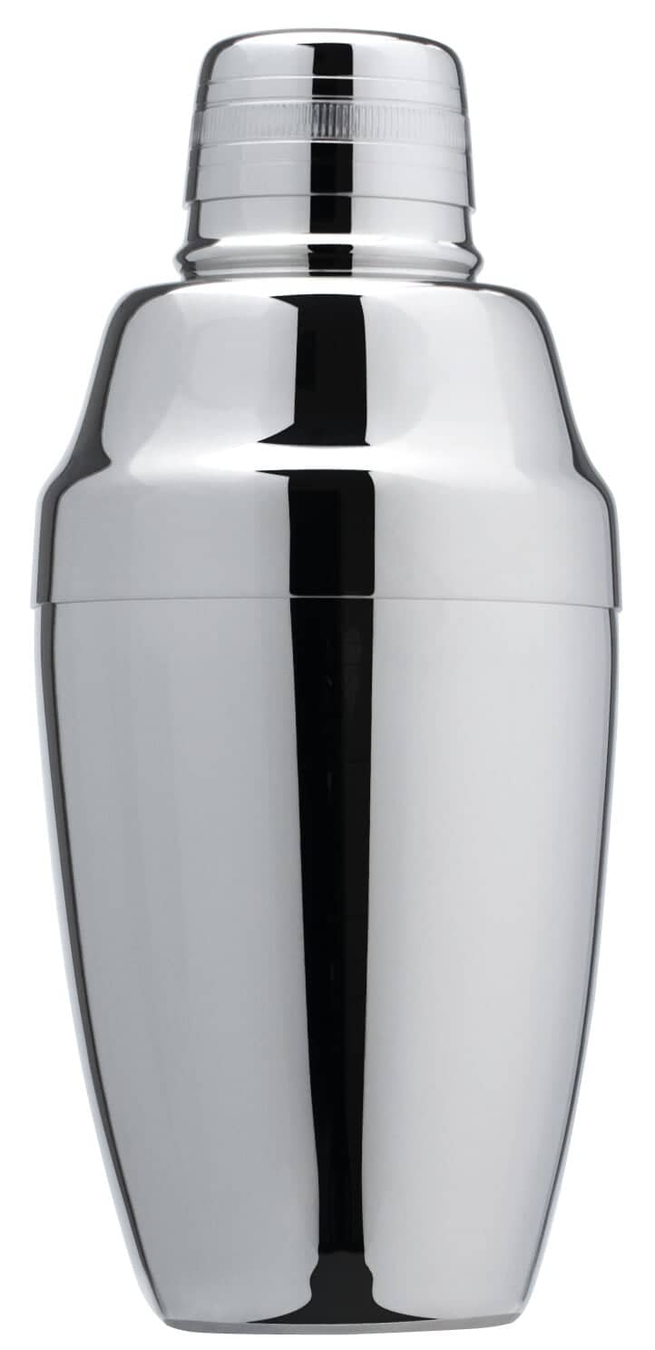 Cocktail shaker, Yukiwa, stainless steel, three-piece, 360 ml