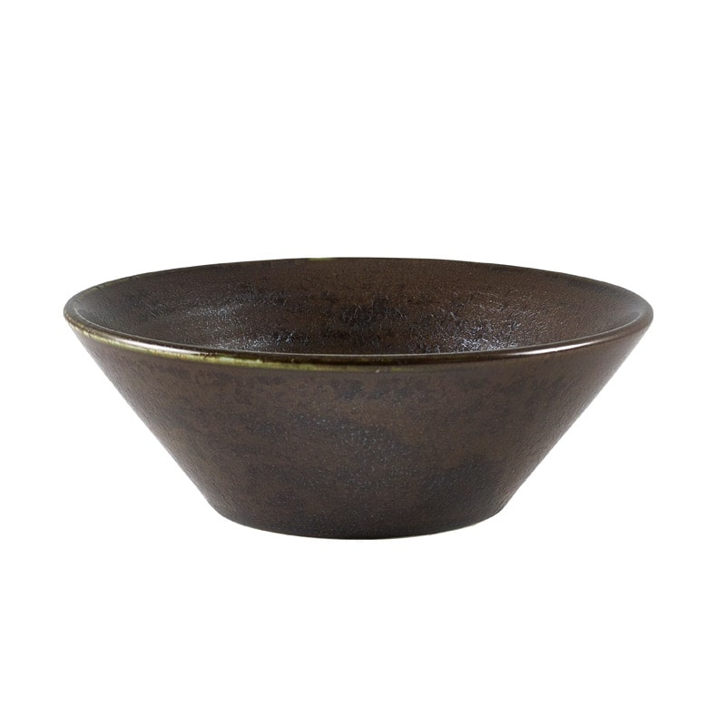 Cuenco cónico Terra Cinder Black – 14 cm (6 uds)