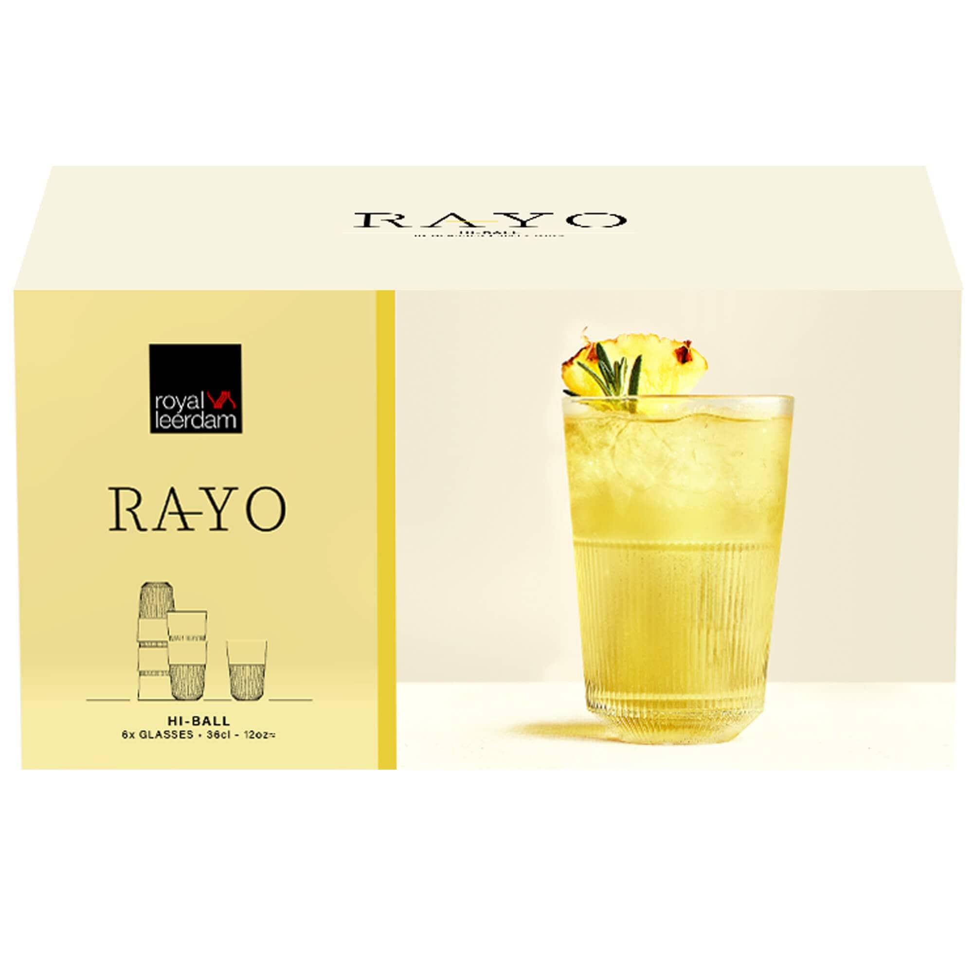 Hi Ball Verre Rayo - 360ml (6 pcs)