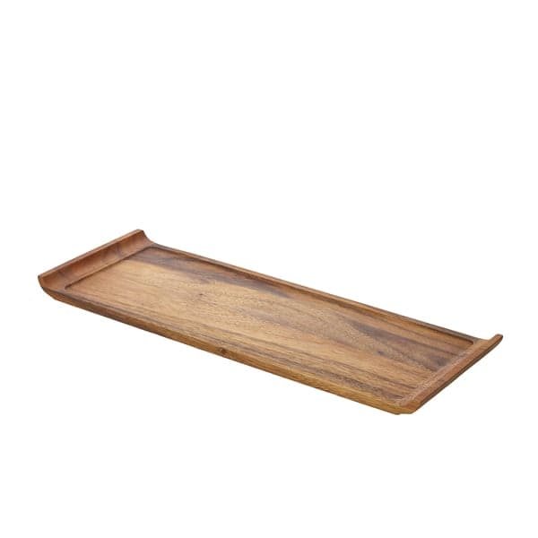 Plateau de service en bois d'acacia - 46 x 17,5 x 2 cm
