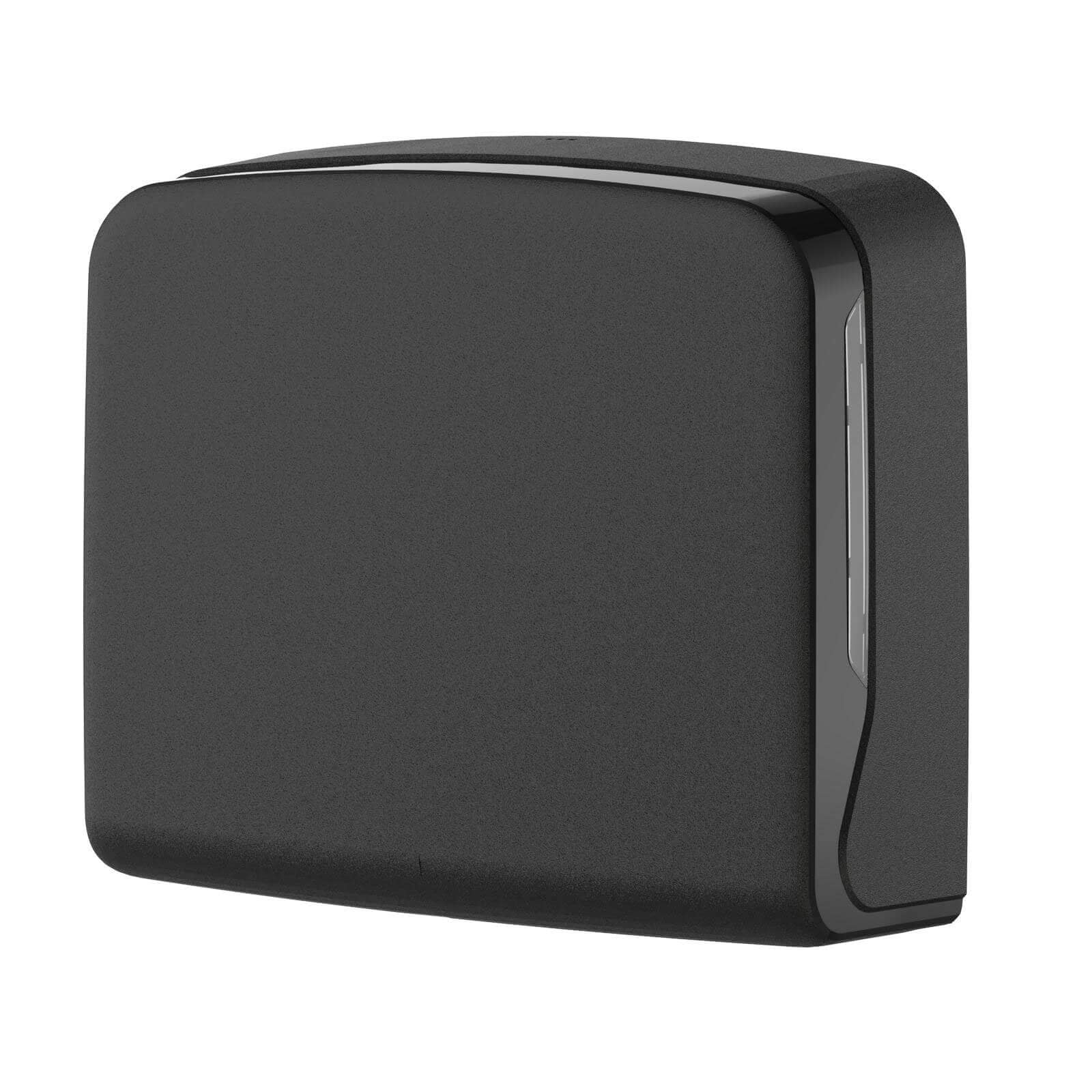 Handtuchspender Mini für Papierhandtücher - schwarz matt