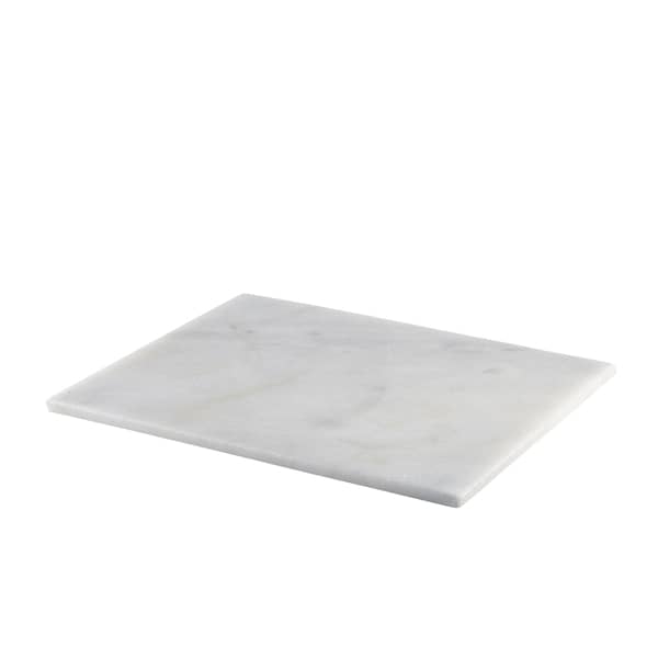 Plateau de service en marbre blanc - 32 x 26 cm (GN 1/2)
