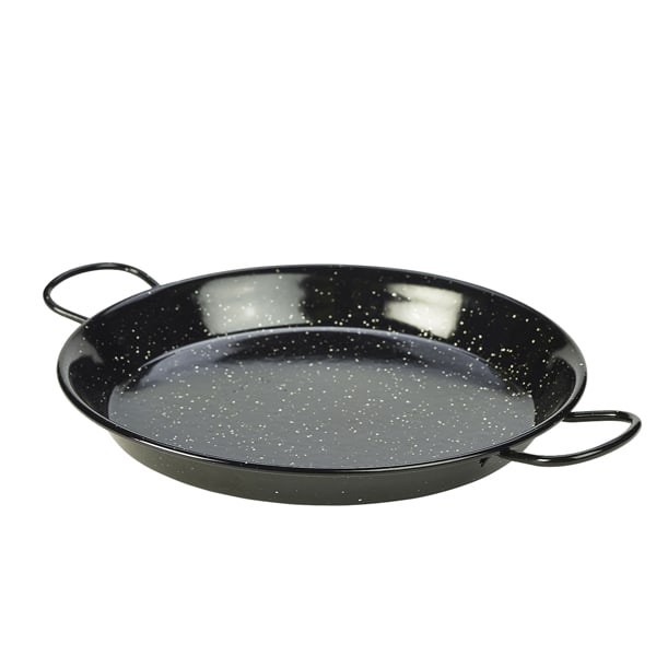 Paella-Pfanne, Emaille schwarz - 30cm (6 Stk.)