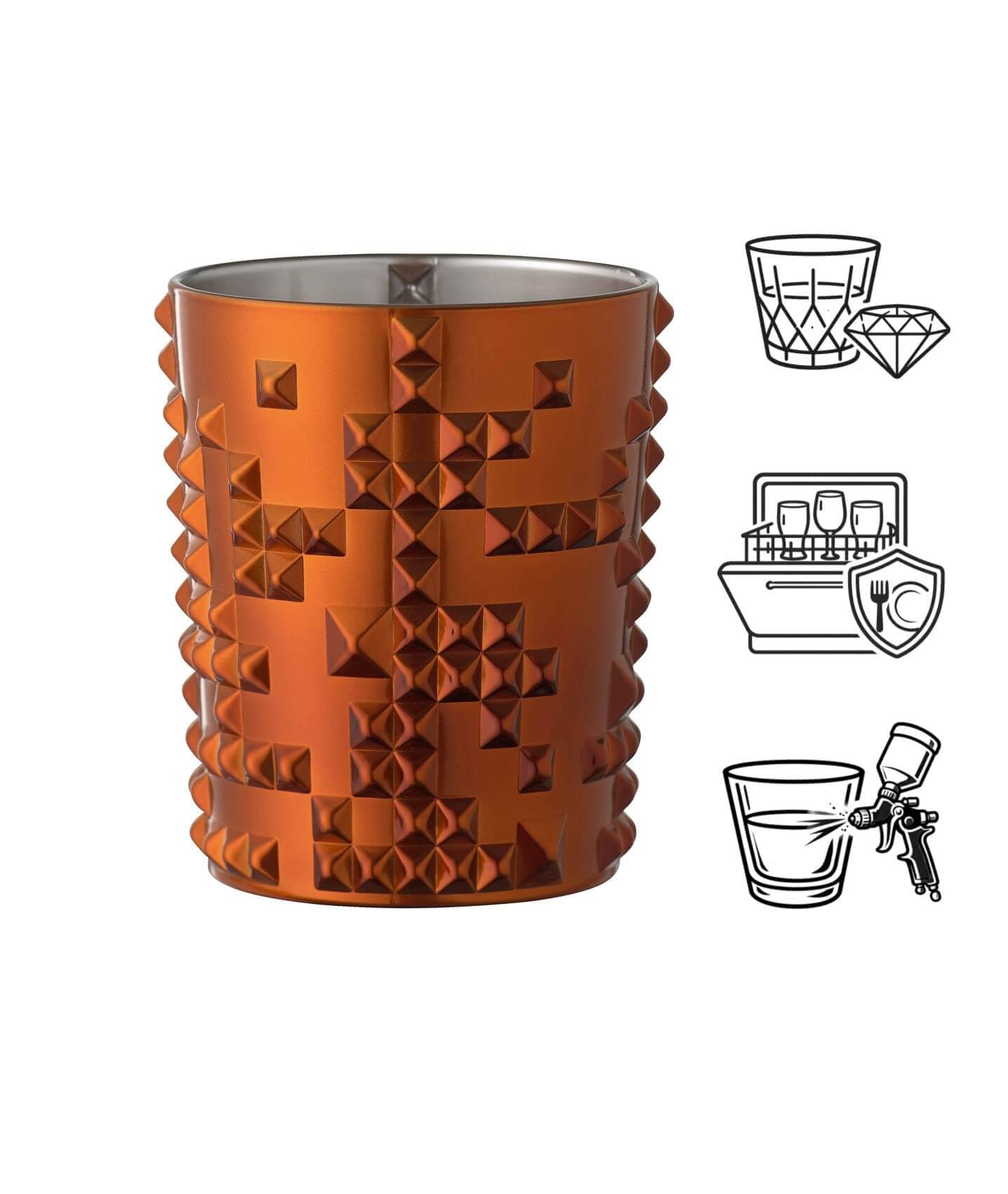 Vaso Punk color cobre, Nachtmann - 348 ml (1 ud + embalaje decorativo)