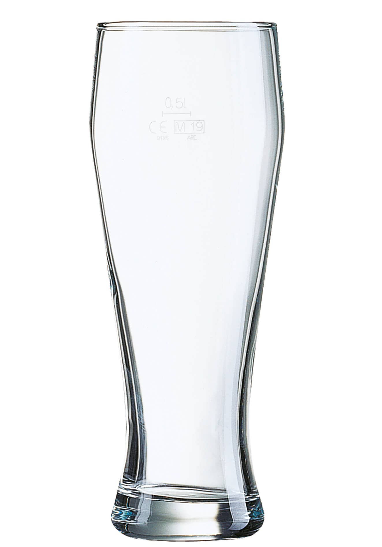 Verre à bière de blé Bayern, Arcoroc - 690ml, 0,5l calibré