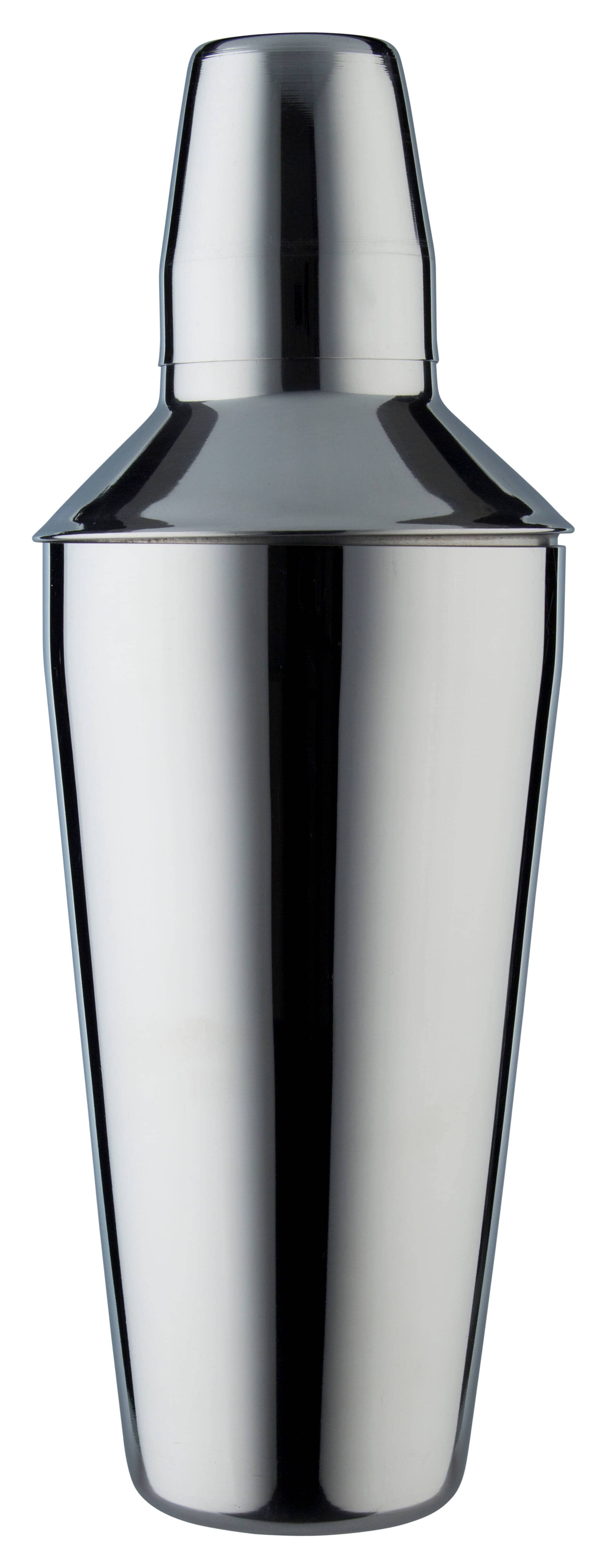 Coctelera, acero inoxidable, tres piezas, pulida (750 ml)
