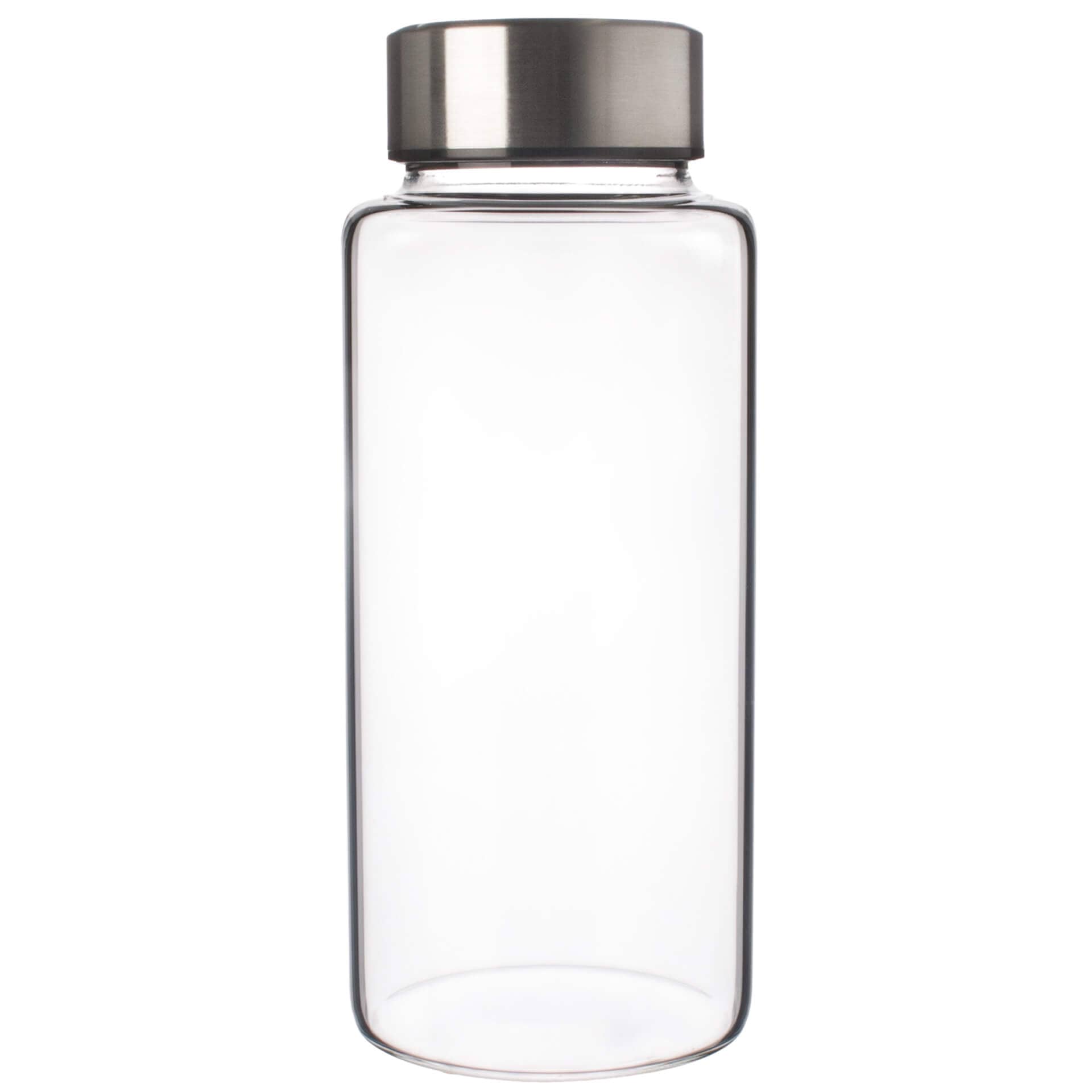 Bouteille en verre avec bouchon en acier inoxydable - 1,0 l