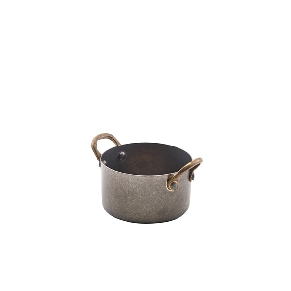 Mini Casserole Dish, stainless steel, vintage - 9 x 5,25 cm (6 pcs.)