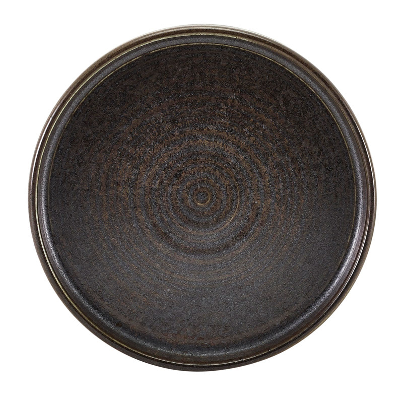 Plato de presentación Terra Cinder Black - 18 cm (6 uds)