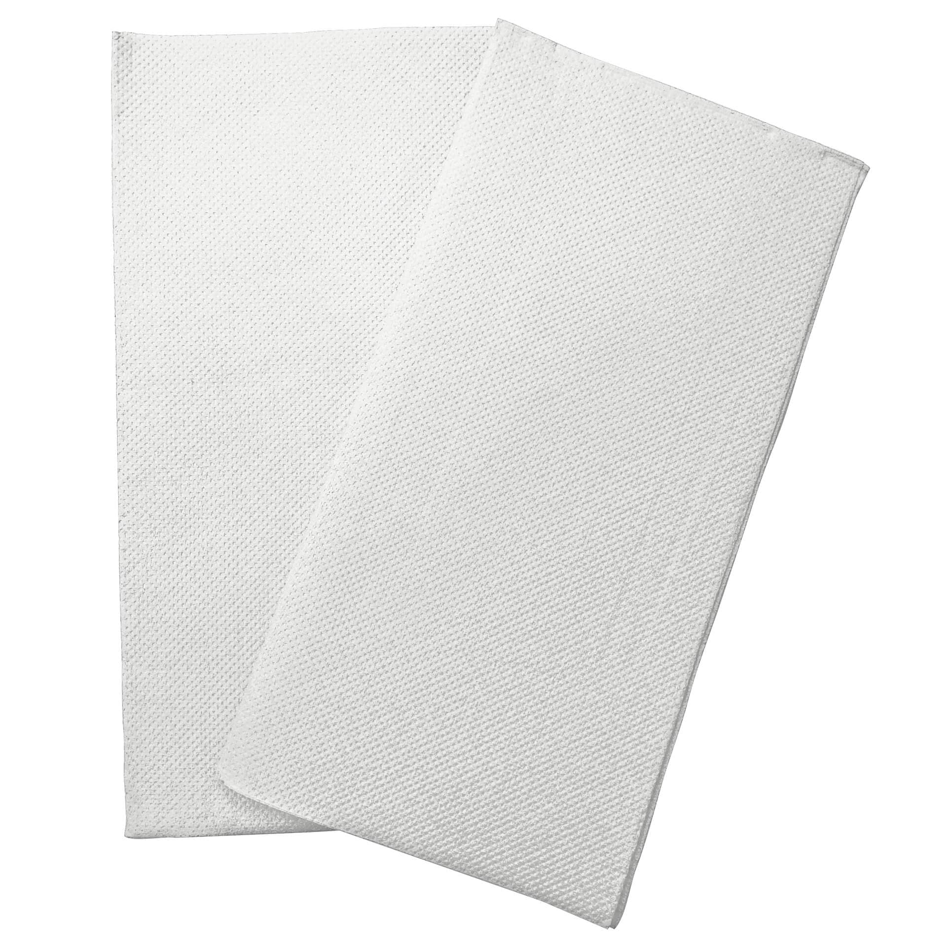 Pulp napkin, 38x38 cm, 1/8 fold, 2-ply, micro-embossed - white (40 pcs.)