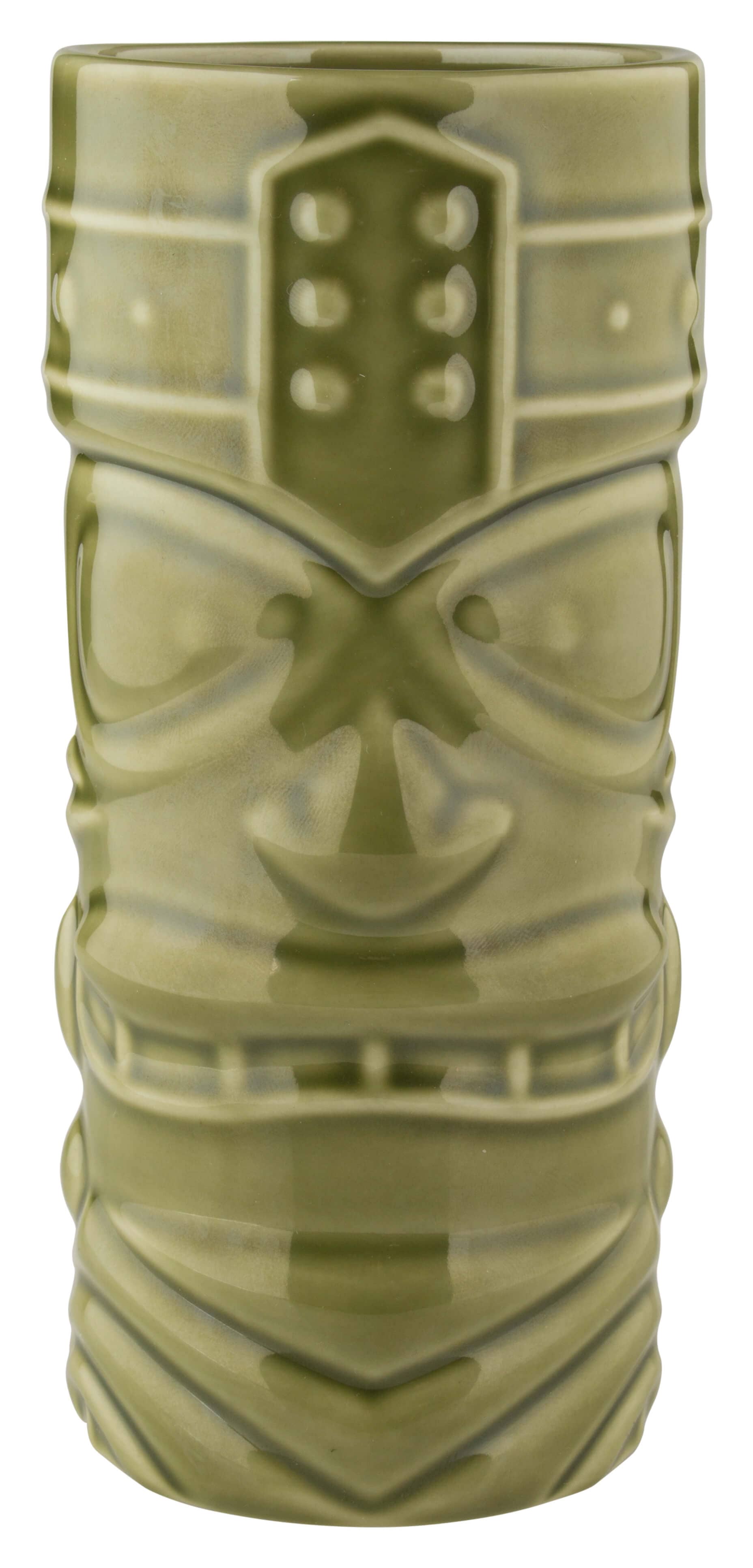 Vaso Tiki Face, verde - 400 ml